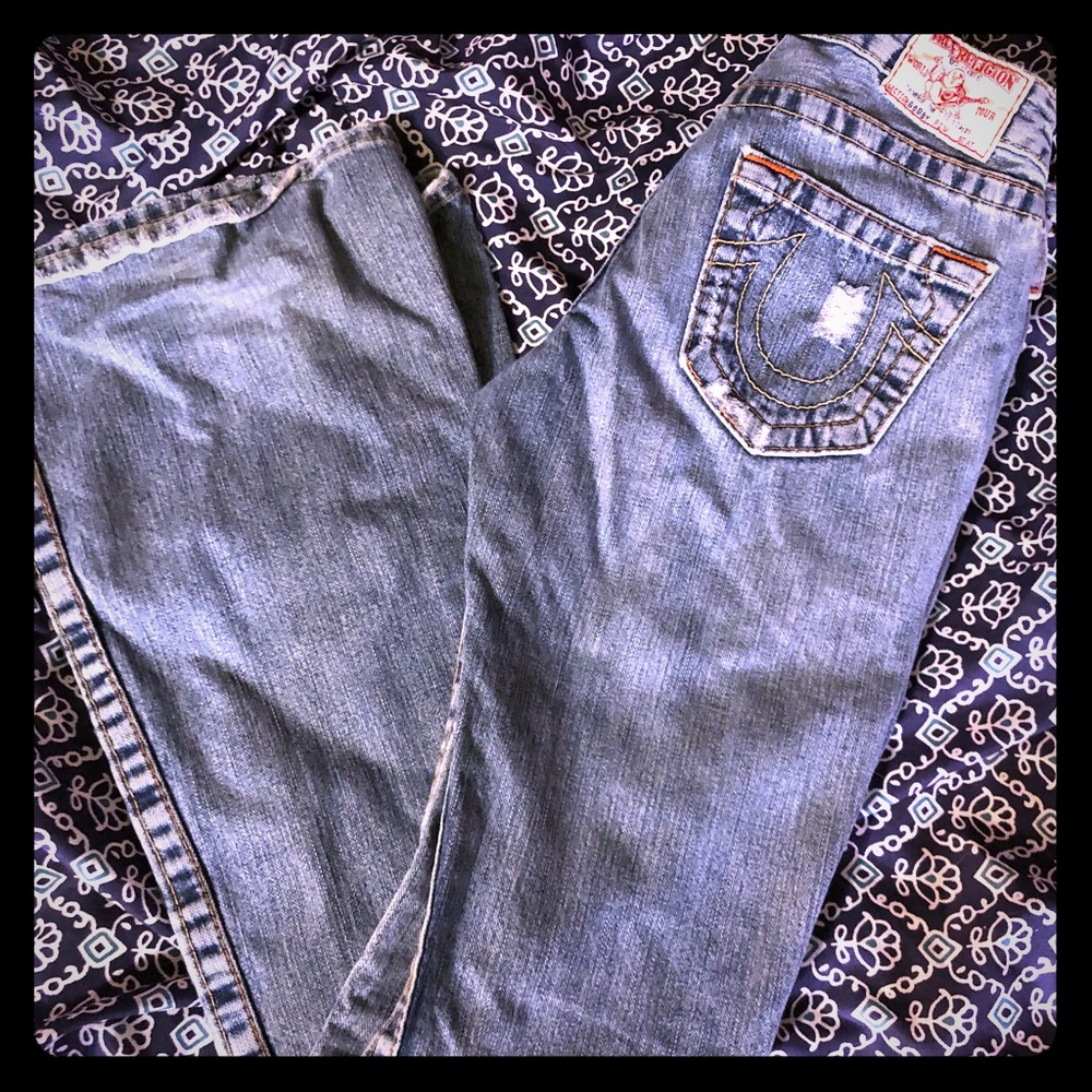 True religion distressed jeans